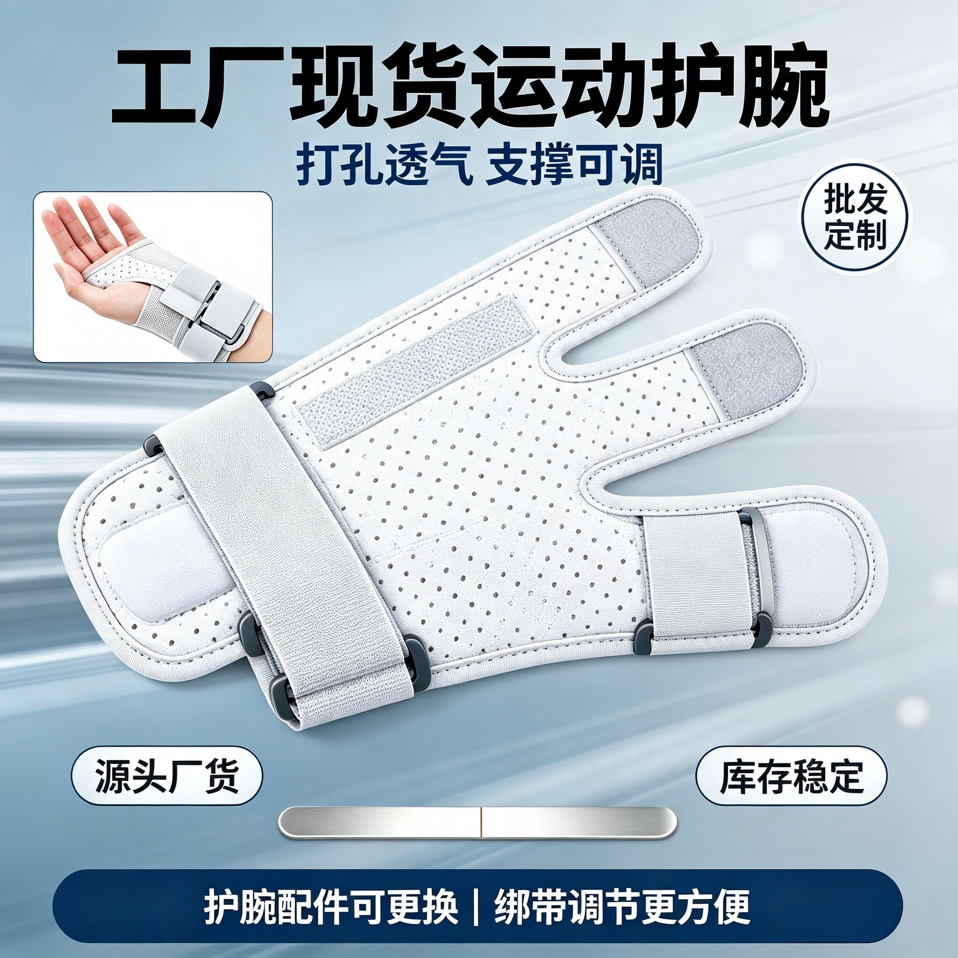 跨境护腕固定器手腕扭伤腱鞘骨折劳损手关节恢复支具男女腕管综合