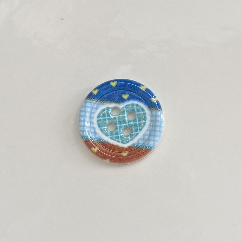 新款早秋印花圆形纽扣配件diy手工贴片服装鞋袜辅料跨境鞋花配饰|undefined
