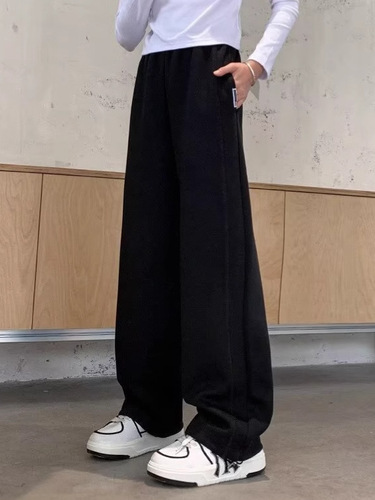 Girls' Spring and Autumn Pants, Children's Straight Leg Casual Sweatpants, Unisex Spring and Autumn New Sports Pants for Big Girls, Trendy Kids' Clothing