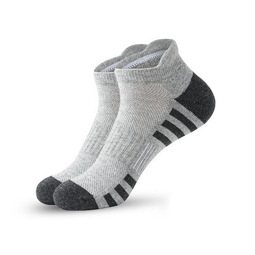 Amazon Basketball Socks Towel Bottom Sweat Absorbing Short Socks Sports Socks Men's Black and White Grey Running Mesh plus size Non-slip