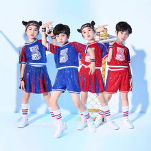 幼儿啦啦操服少儿街舞现代爵士舞演出服六一儿童亮片舞台表演服装