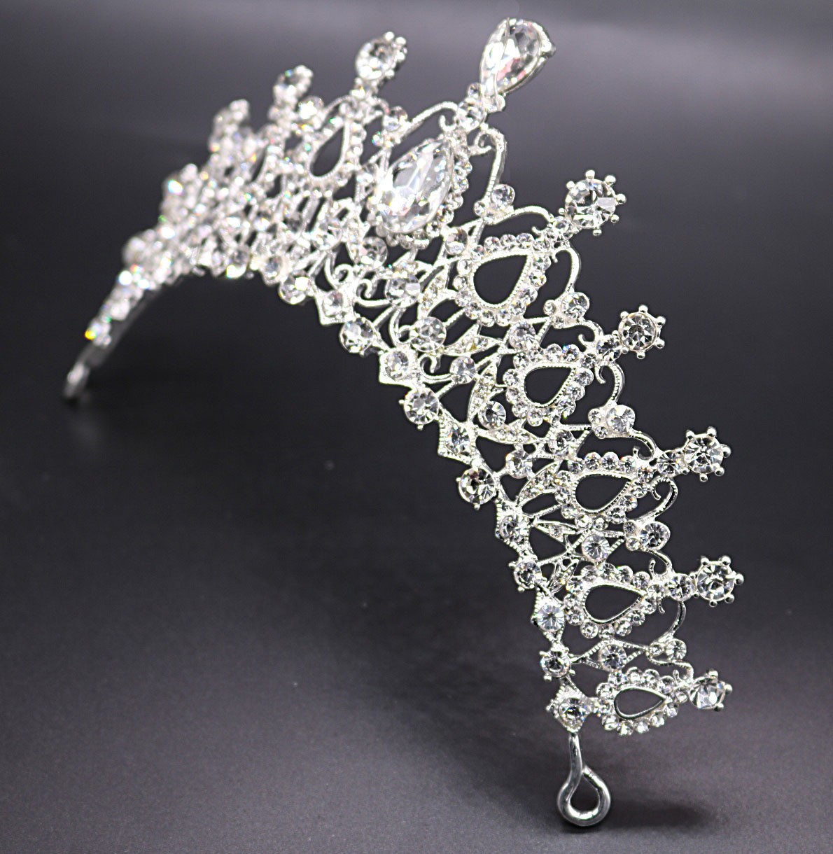 Estilo coreano nupcial corona tocado Nueva joyería cristal popular accesorios para el cabello estilo coreano diamante incrustado accesorios para el cabello nupcial embalaje independiente