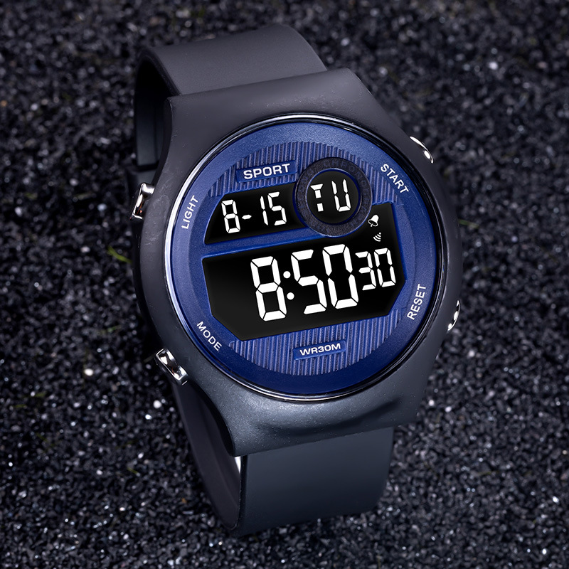 Reloj electrónico de alarma luminosa de sincronización al aire libre de moda reloj electrónico de todos los partidos para hombres y mujeres reloj electrónico de estudiante de secundaria al por mayor