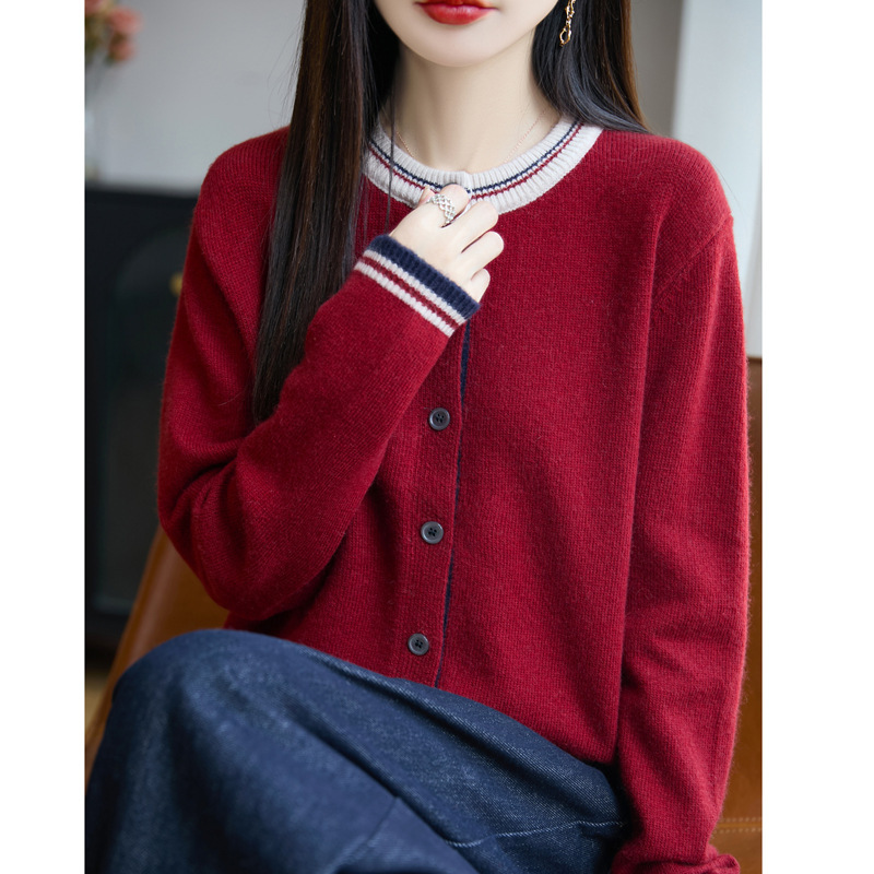 浣熊绒加厚女针织衫2025秋冬新款开衫宽松圆领毛衣外套女装上衣|undefined