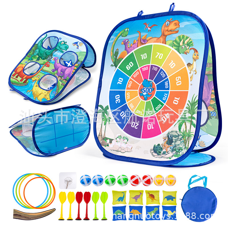 Bolsa de arena de tres en uno para niños Bolsa de arena de doble cara Bolsa de arena para lanzar Deportes de interior y exterior Juego de juego interactivo entre padres e hijos
