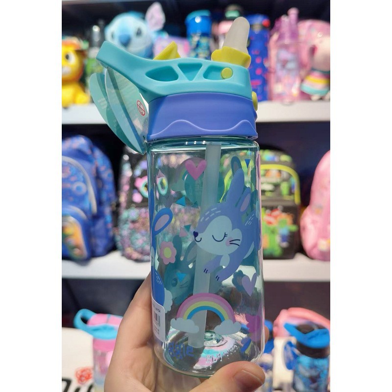 Taza de agua con pajita smiggle australiana Taza ligera y transparente para niños y niñas Taza de agua de 650ml de gran capacidad