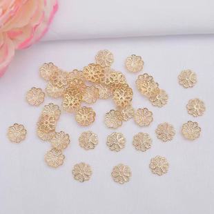 ��ɫ14k�����U�ջ��а˰껨ñ����S�~���� diy����朴����Ƭ