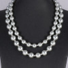 Accessory, fashionable necklace from pearl, chain, European style, wholesale, simple and elegant design