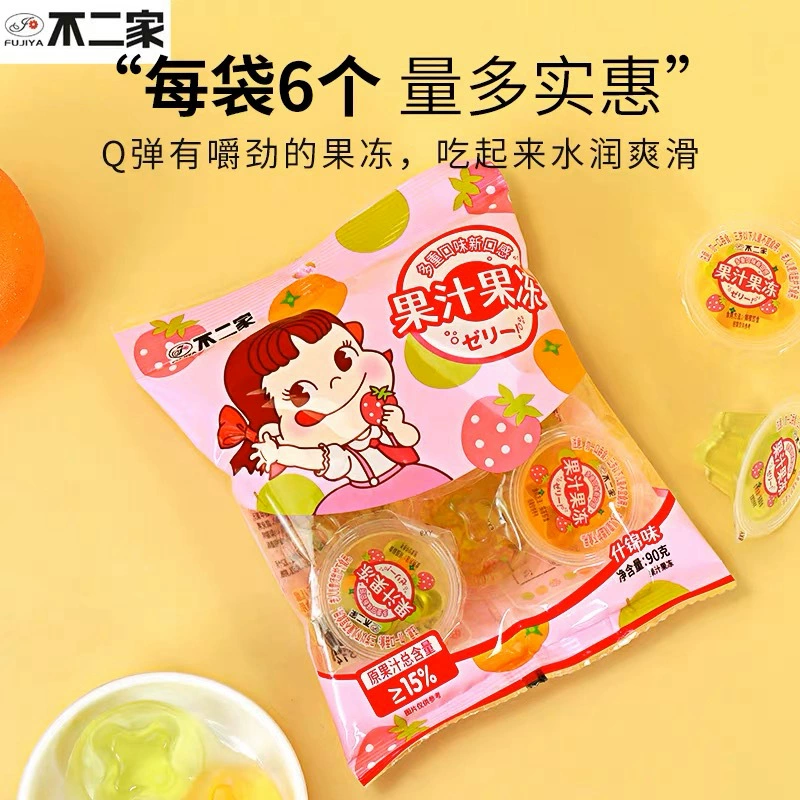 Buerjia Juice Jelly ассорти вкусы свадебный подарок на день рождения мешок закуски сувениры 90г/6 штук