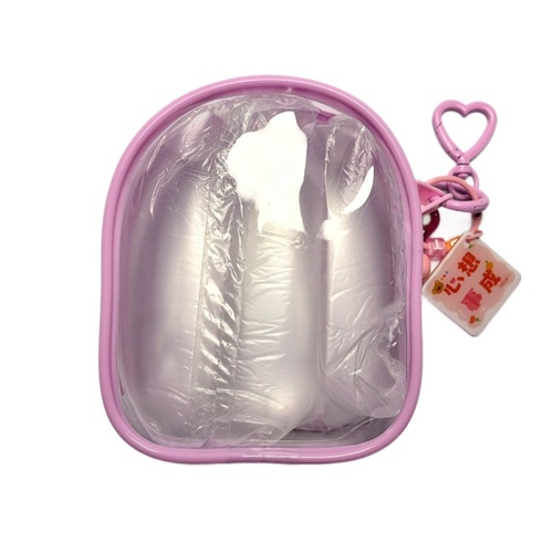 10cm Baby Carrier Outdoor Stroller Bag PVC Transparent Storage Box Glue Toy Cotton Doll Display and Storage Bag