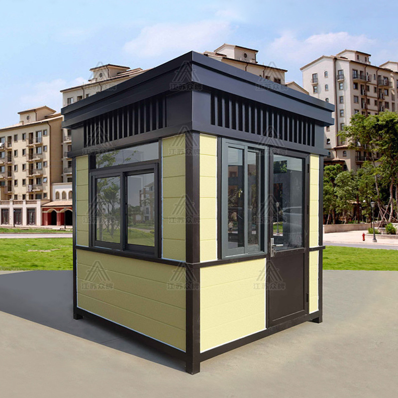 Puesto de guardia de pintura de piedra real, tablero tallado móvil, pabellón de seguridad, pabellón de seguridad, lugar escénico, estacionamiento, sala de guardia, salón