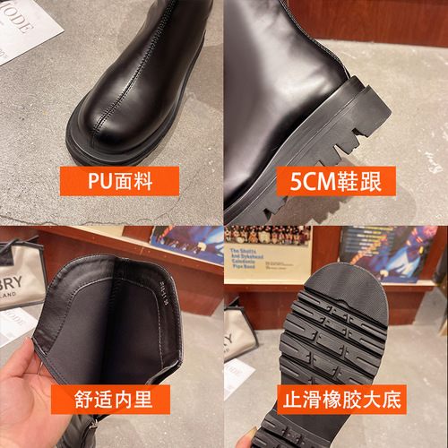 Women's Autumn/Winter New Thick Insole Fleece Lined Heavy Duty Wide Leg Tall Boot Horse Boots