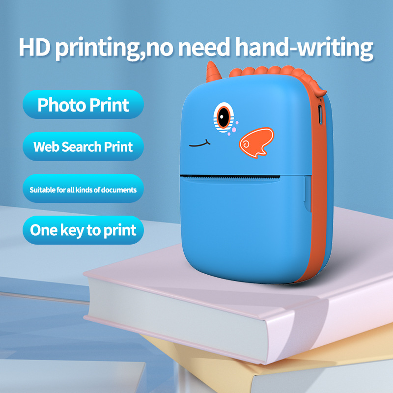 Impresora adhesiva térmica portátil Bluetooth sin tinta Impresora de preguntas incorrectas de estudiante A8 transfronterizo se puede conectar al teléfono móvil