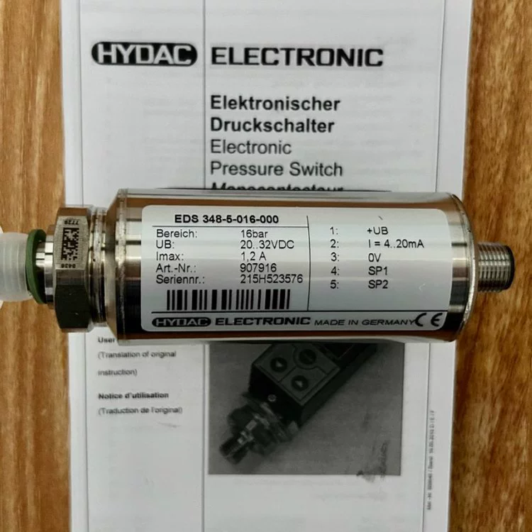 Датчик давления HYDAC EDS348-5-016-000 немецкий