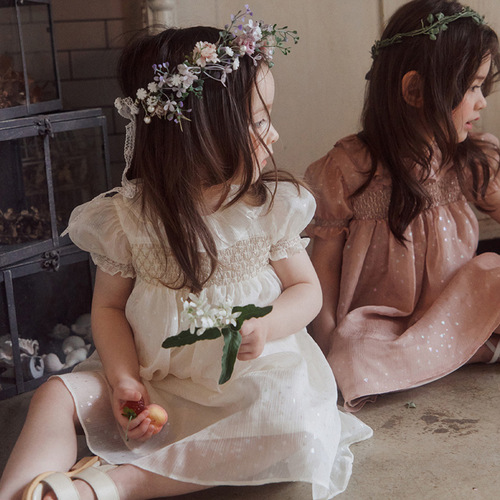 Ladies' Dress 2024 Summer Strawberry Sandy Korean French Ladylike and Starry Girls' Dress Pre-sale