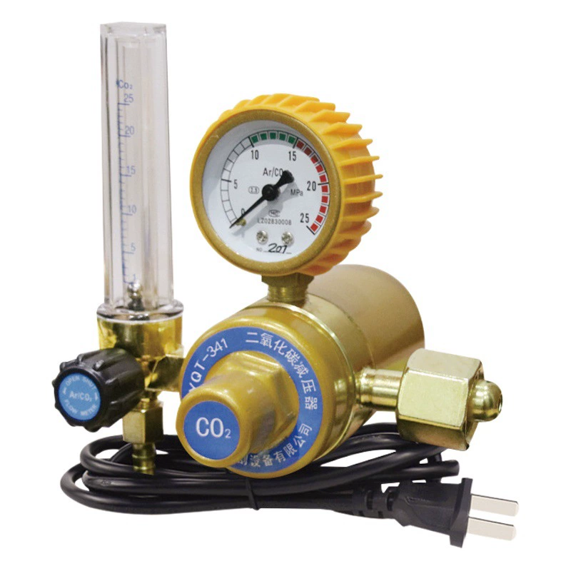 Оптовая продажа от производителя: Измеритель углекислоты (CO2) Qingdao Weiwang, редукционный манометр, вторичная защита, редукционный клапан для сварочного аппарата, 36В/220В, ударопрочный