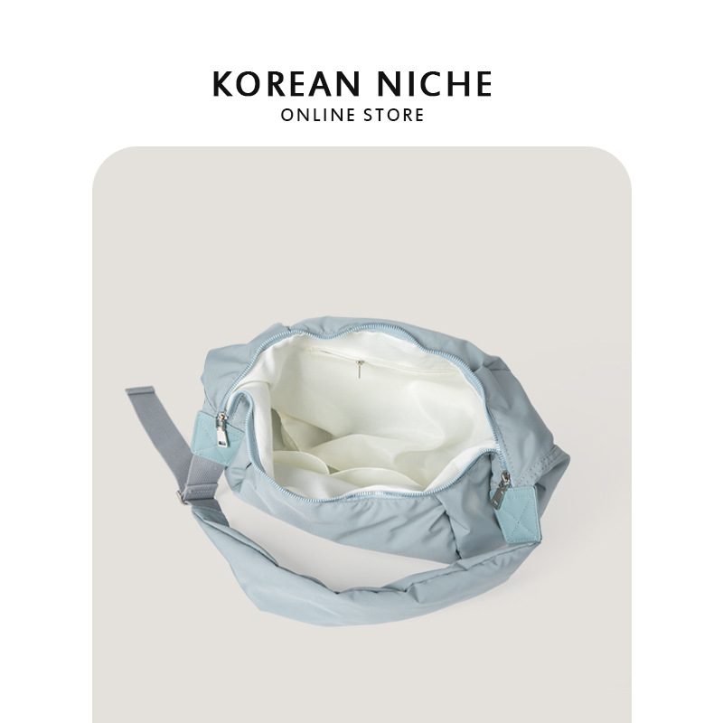 New Korean Dongdaemun Niche Lightweight Nylon Shoulder Crossbody Bag For Women Versatile Commuter Lazy Style Dumpling Bag - Thumbnail 4