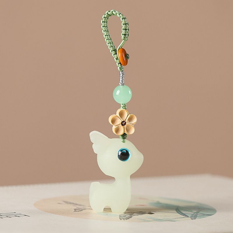 fawn car key chain red chalcedony car key pendant sense pendant key chain female men