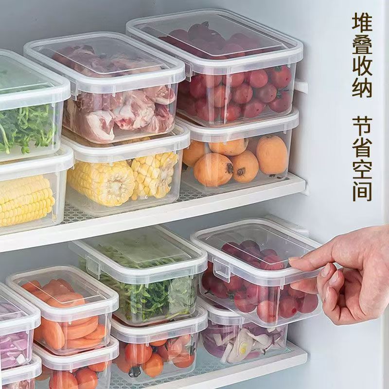 Portable food-grade crisper refrigerator fruit and vegetable storage box large capacity frozen sealed moisture-proof organizing box 3