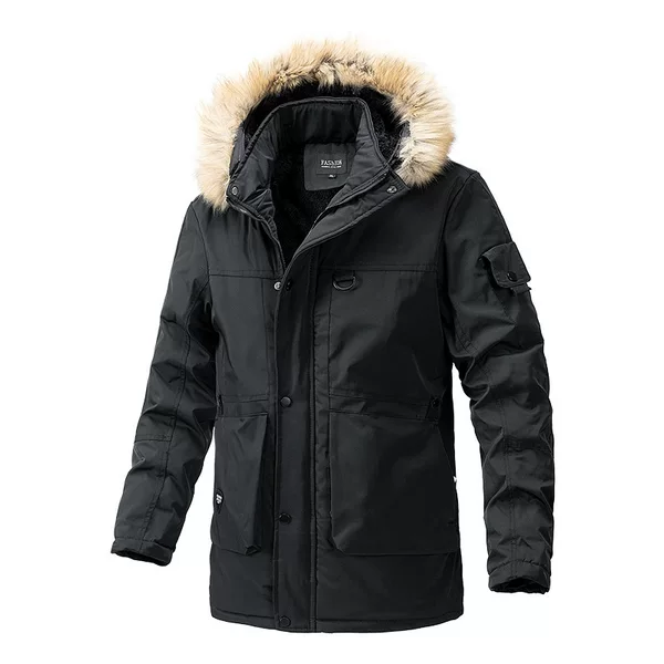 Autumn and Winter Long Casual Coat with Belt, Zipper, Solid Color, Fitted, Brown, Thickened, Side Seam Pockets, Trench Coat