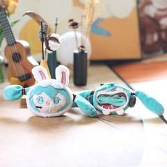 ネット赤かわいい萌え二次元初音ミク人形小ストラップぬいぐるみ人形バッグ小銭入れ人形