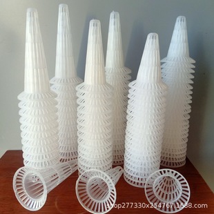 Orchid Flower Pot Stereo Drain Cover Conical Flower Pot Gasket Pot Bottom Anti-Leakage Mesh Pad Anti-Rot Root Artifact Gardening Tools