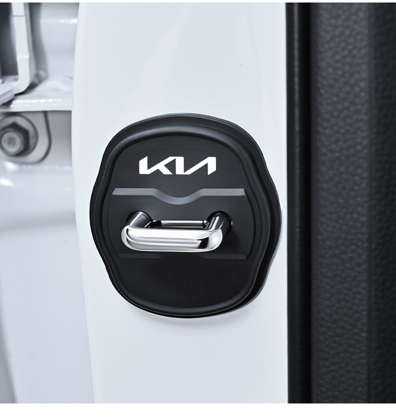 Suitable for Kia Door Lock Cover Silicone Protective Cover K3 Sportage Ev5 Seltos Zhipao Auto Accessories Modification