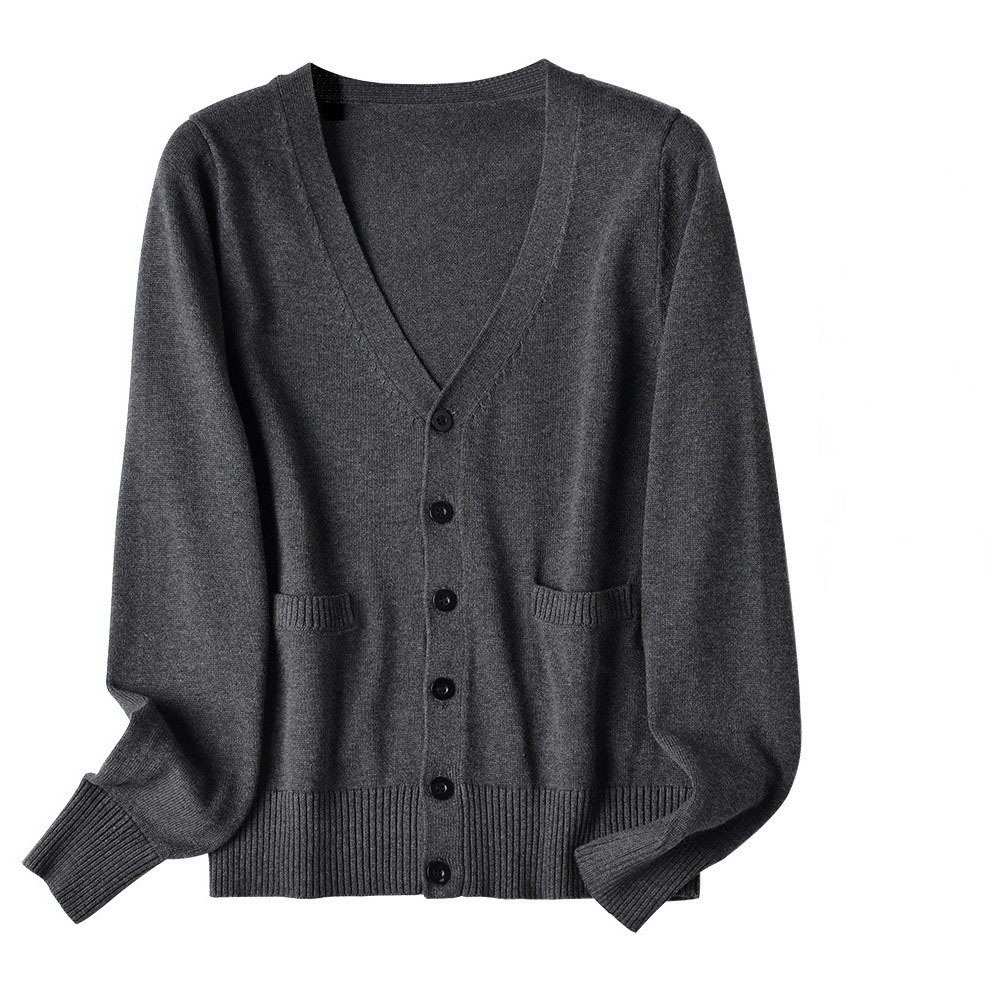 일본 대학 스타일 기본 카디건 긴팔 스웨터 코트 여학생 교복 JK 유니폼 올매치