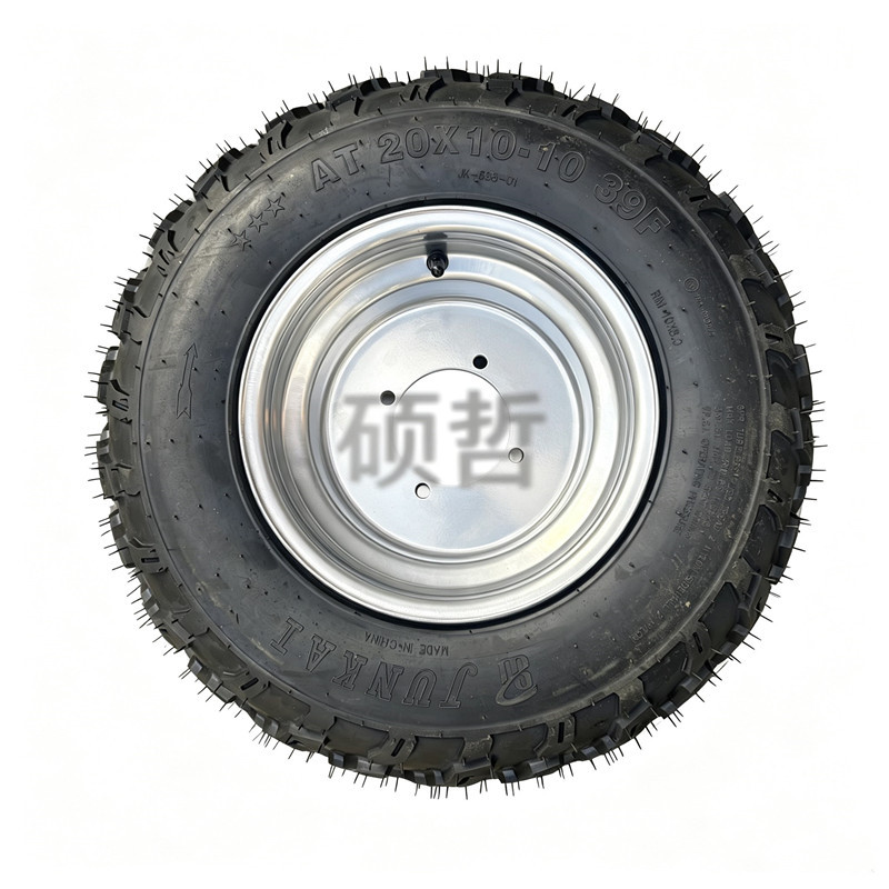 Atv20X 10-10inch Four-Wheel Beach Vehicle Modified with Big Bull Accessories, Thickened Vacuum Off-Road Tires, Aluminum Wheel Hubs