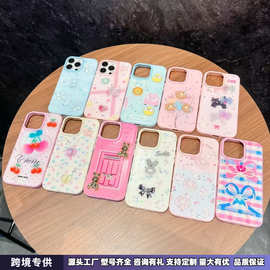 苹果15promax流沙液体手机壳iphone14圣诞雪花KT16适用13保护套11