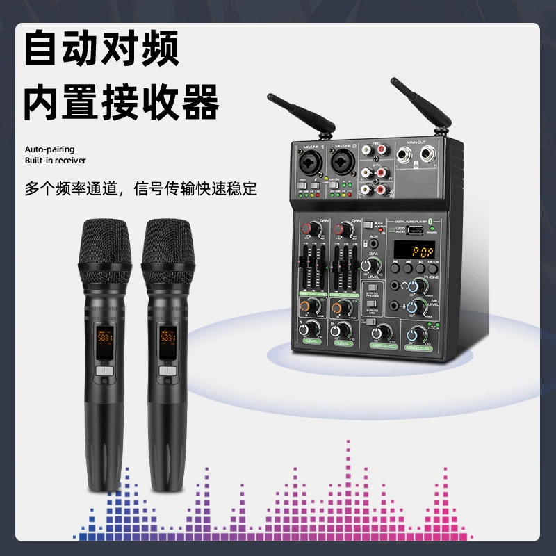 Кросс-бордер горячий продаваемый Bluetooth звуковая карта 4 смешивания, запись на сцене, маленький USB микрофон