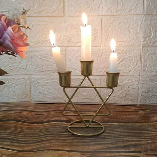 Factory direct sales iron candlesticks living room bedroom bar table wedding film and television metal wind lamp iron wire candlestick wholesale