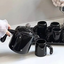 轻奢陶瓷茶具套装全套精致下午茶茶壶茶杯一整套设计感仙人掌水具