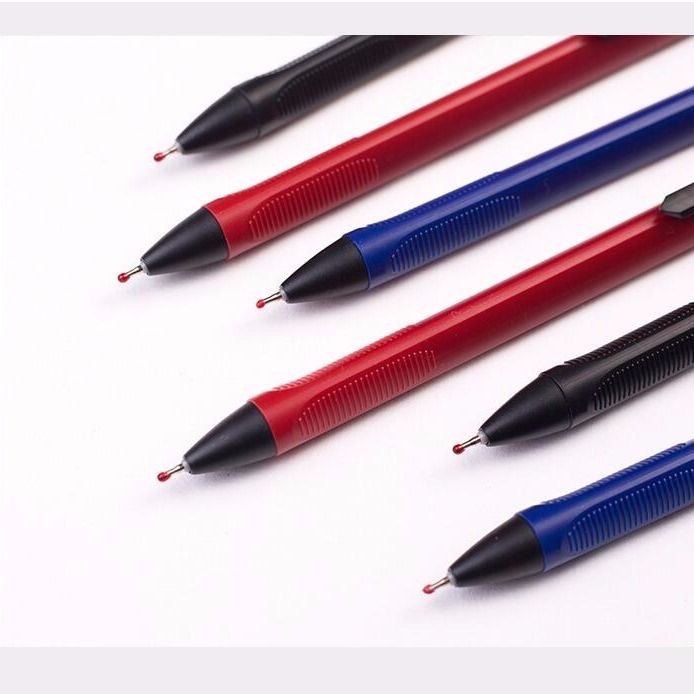 Bolígrafo automático A2 pluma de gel de aceite medio sensación triángulo suave Varilla A2 pluma de aceite medio