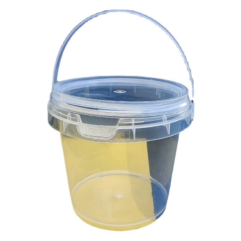 0.5L2L пластиковая бочка для хранения ноутбука с крышкой для пищевой цветной грязи ведро с песком игрушка Кристалл грязи герметичное ведро для чая с молоком