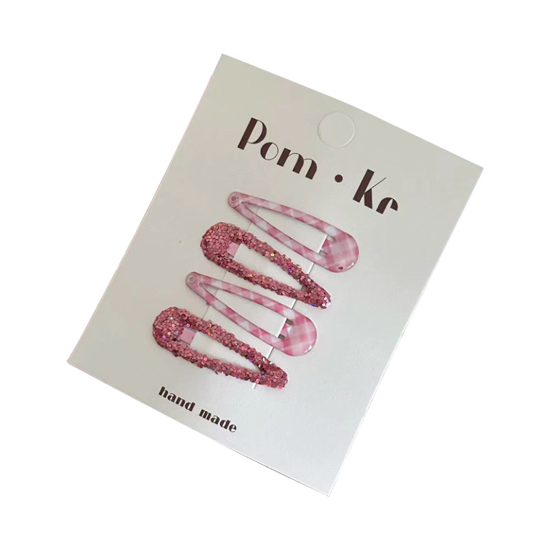 Pinzas BB infantiles con lentejuelas – colores vibrantes, para flequillo/cabello fino