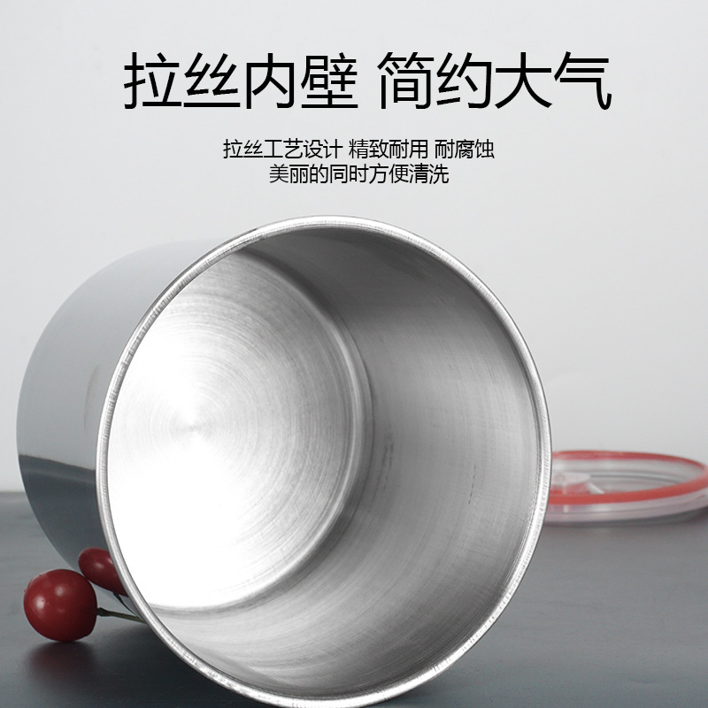 Cubo de hielo de algodón de acero inoxidable 304 con tapa cepilladora de hielo ladrillo de hielo cubo especial cubo frío cubo redondo molde de columna de hielo