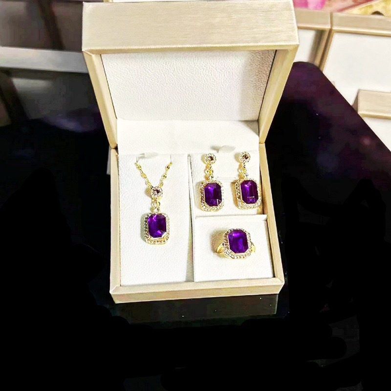 Purple Qi Comes from the East Three-Piece Set