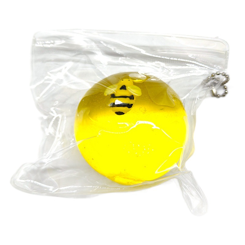 Pequeño Libro Rojo misma abeja Malta azúcar pellizco música descompresión Vent Ball niños ventilación elástica lenta rebote juguete