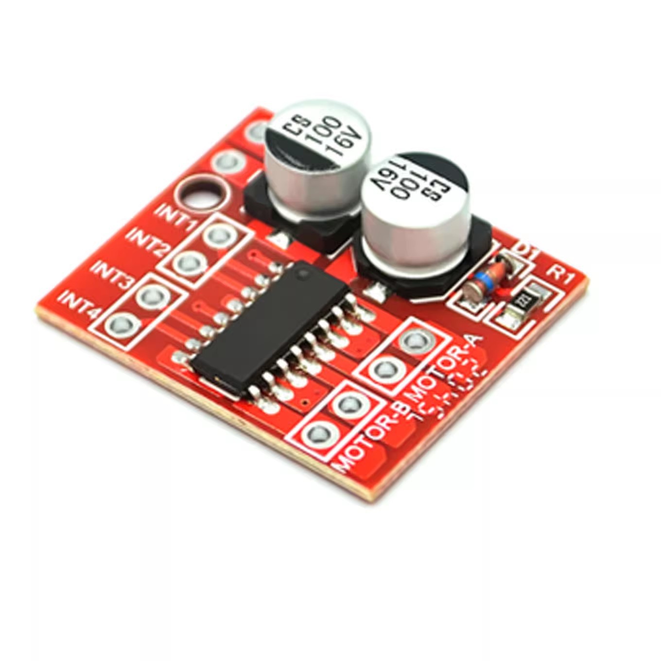 Mini L298N 2 DC motor drive board