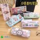Cute Little Monster Pencil Bag Stationery Student Learning Stationery PU Large Capacity Stationery Pencil Case