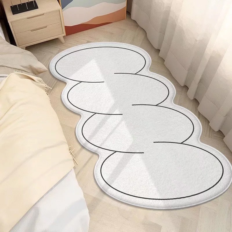 カーペット模造カシミヤ漫画出窓ノンスリップフロアマット北欧寝室子供部屋肥厚ベッドサイドカーペットホーム
