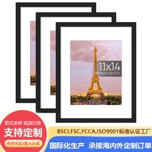 亚马逊跨境爆款相框六件套8*10寸挂墙画框木质相框亚克力相框摆台
