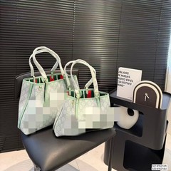 工厂批发2025古家新款Emblem老花托特腋下包复古大容量单肩女士包