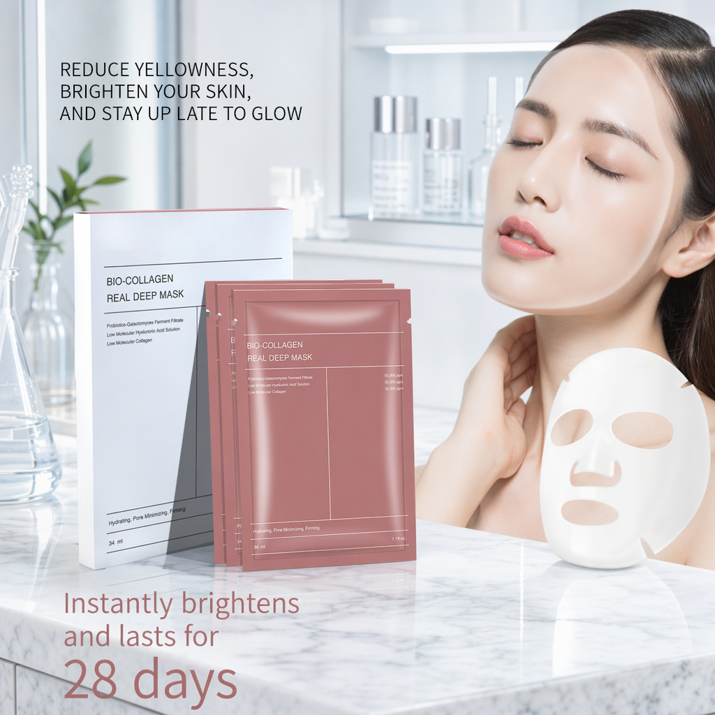 TK in stock Cross-border Amazon Collagen Split White Transparent Hydrating Moisturizing Mask Deep Hair