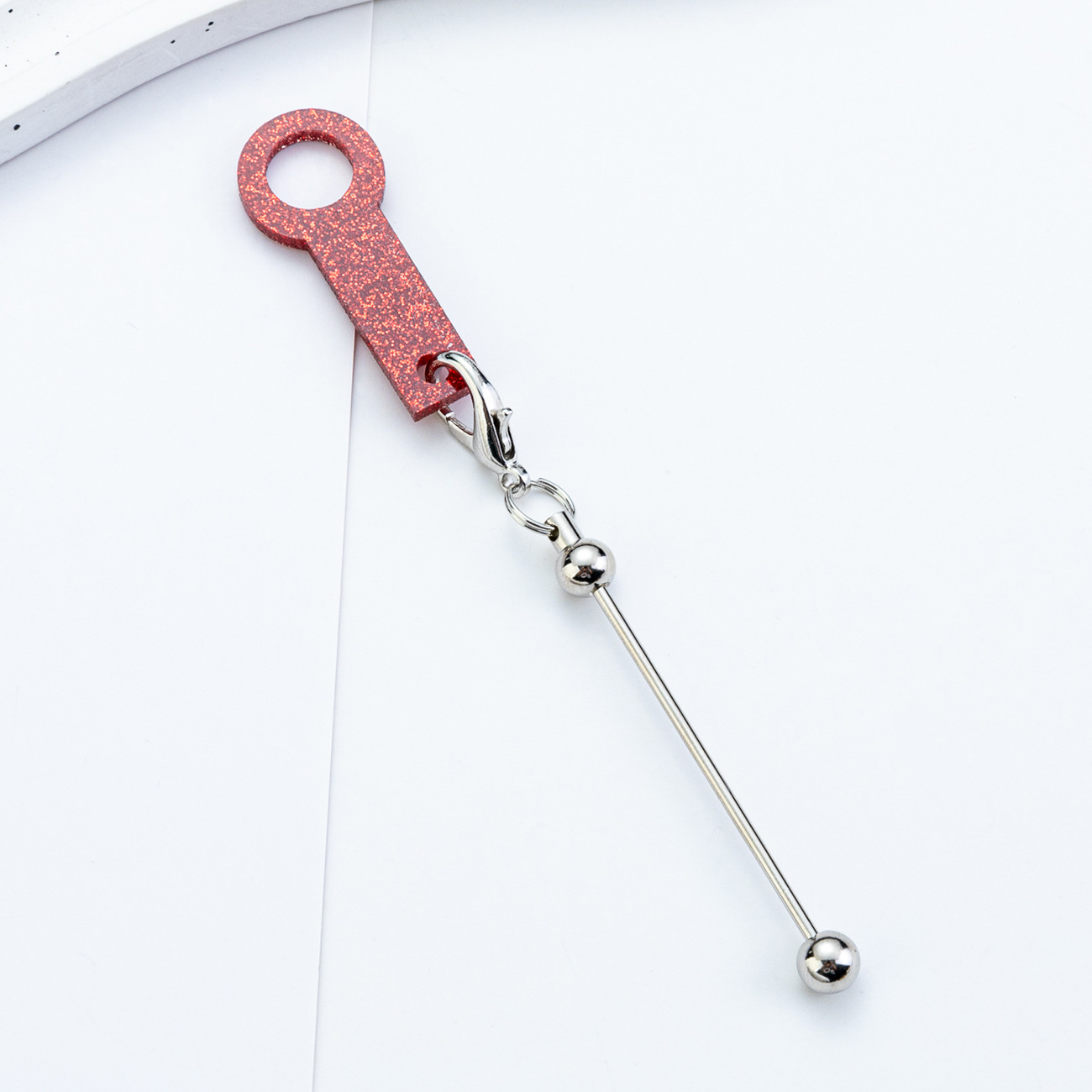 Punto DIY con cuentas de acrílico colgante de pajita para taza de agua de 8mm-10mm accesorios de pajita decoración al por mayor