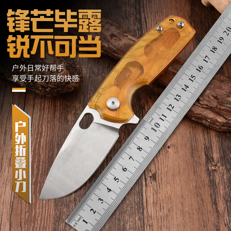 跨境折叠刀狐狸FX-604户外求生野营随身口袋折叠小刀便携厂家|undefined