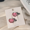 Fuchsia hairpins, hairgrip, accessory, cute bangs, 2 carat