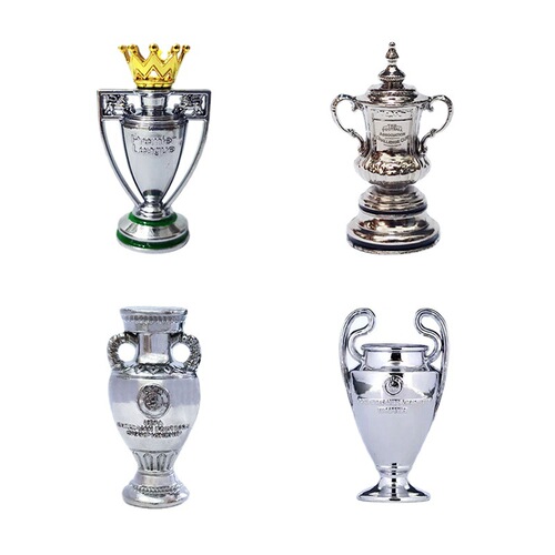 Mini Zinc Alloy Metal Trophy Shelf Accent Keychain Champions League Premier League Serie A Bundesliga Golden Boot Golden Ball Golden Cup Souvenir