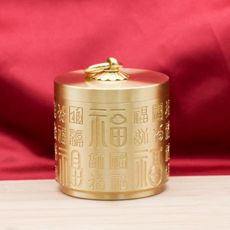 바이푸 재떨이 뚜껑 반 플라이 애쉬 금속 순수 황동 재떨이 자동차 사무실 집 거실 도매